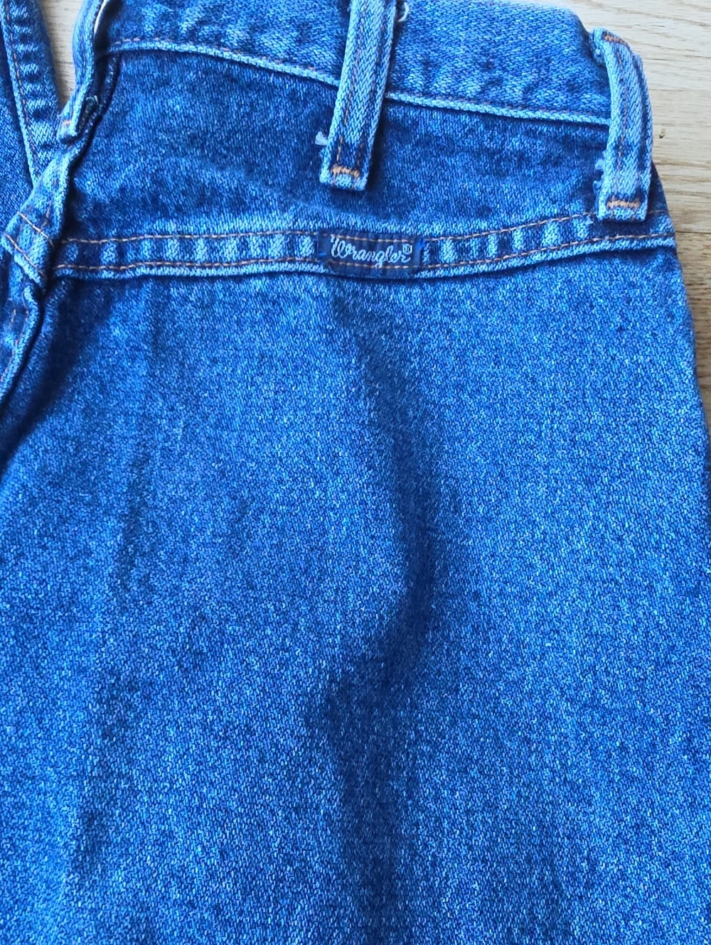 (9/10x36) Wrangler High-Rise Jeans Blue Denim Slimming Western Riding Farmhouse